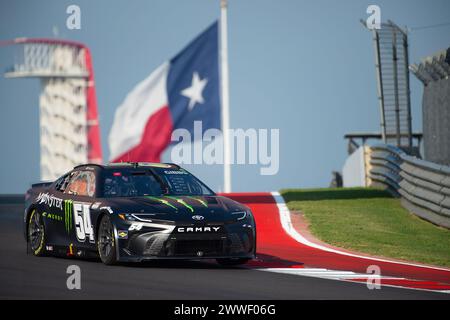 Les Amériques. 23 mars 2024. TY Gibbs (54) avec Joe Gibbs Racing, entraînement matinal au Grand Prix automobile EchoPark, circuit of the Americas. Austin, Texas. Mario Cantu/CSM/Alamy Live News Banque D'Images