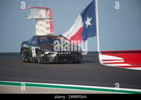 Les Amériques. 23 mars 2024. TY Gibbs (54) avec Joe Gibbs Racing, entraînement matinal au Grand Prix automobile EchoPark, circuit of the Americas. Austin, Texas. Mario Cantu/CSM/Alamy Live News Banque D'Images