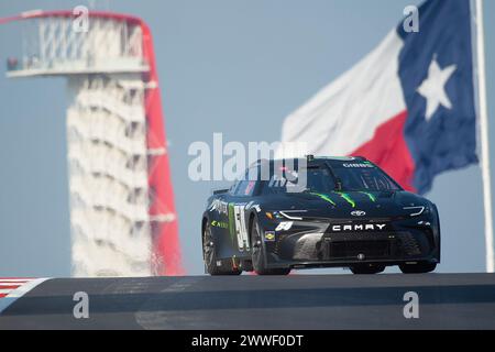 Les Amériques. 23 mars 2024. TY Gibbs (54) avec Joe Gibbs Racing, entraînement matinal au Grand Prix automobile EchoPark, circuit of the Americas. Austin, Texas. Mario Cantu/CSM/Alamy Live News Banque D'Images