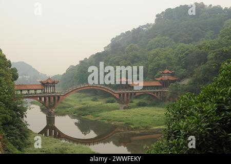 Pont de Leshan, voyage, sichuan, chine Banque D'Images