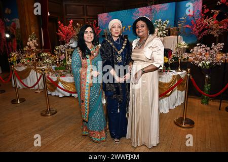 Londres, Royaume-Uni. 23 mars 2024. Le maire de Camden, Cllr Nazma Rahman assiste à la communauté iranienne pour célébrer le nouvel an persan (Nowruz) et le Ramadan Kareem, également connu sous le nom de Nowruz Moubarak, à Londres, au Royaume-Uni. Crédit : Voir Li/Picture Capital/Alamy Live News Banque D'Images