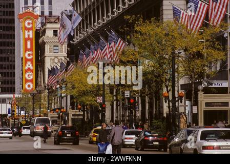 Marshall Fields Department Store, State Street, Chicago, Illinois, États-Unis. Banque D'Images