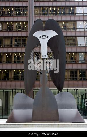 Chicago, Illinois - Picasso sculpture, Daley Plaza. Banque D'Images