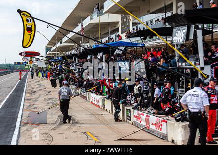 Austin, Texas, États-Unis. 23 mars 2024. Les pilotes de la série Xfinity en action lors de la série Xfinity, course Focused Health 250, sur le circuit of the Americas à Austin, Texas. (Crédit image : © Dan Wozniak/ZUMA Press Wire) USAGE ÉDITORIAL SEULEMENT! Non destiné à UN USAGE commercial ! Crédit : ZUMA Press, Inc/Alamy Live News Banque D'Images