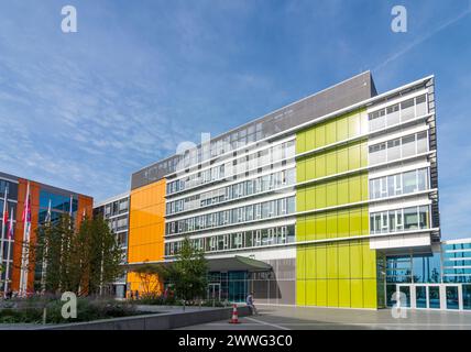 Luxembourg ville (Luxembourg, Lëtzebuerg) : bâtiment Konrad Adenauer du Parlement européen au Kirchberg, Luxembourg, Luxembourg Banque D'Images