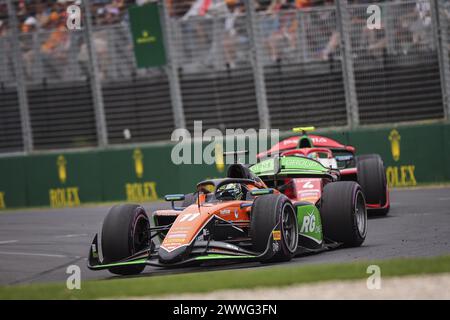 11 HAUGER Dennis (NOR), MP Motorsport, Dallara F2 2024, action lors de la 3ème manche du Championnat FIA de formule 2 2024 du 22 au 24 mars 2024 sur le circuit Albert Park, à Melbourne, Australie Banque D'Images