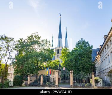 Luxembourg ville (Luxembourg, Lëtzebuerg) : Cathédrale notre-Dame de , Luxembourg, Luxembourg Banque D'Images