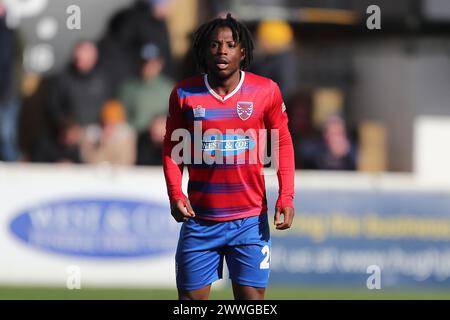 Keenan Appiah-Forson de Dagenham et Redbridge lors de Dagenham & Redbridge vs Oldham Athletic, Vanarama National League Football au Chigwell Const Banque D'Images