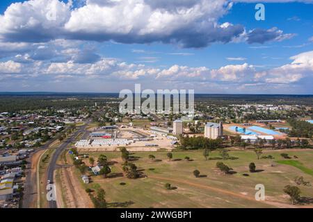 Vol aérien de Miles Queensland Australie Banque D'Images