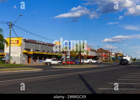 L'hôtel historique Queensland est le plus ancien établissement autorisé de Miles, situé sur les Darling Downs Queensland Australie Banque D'Images