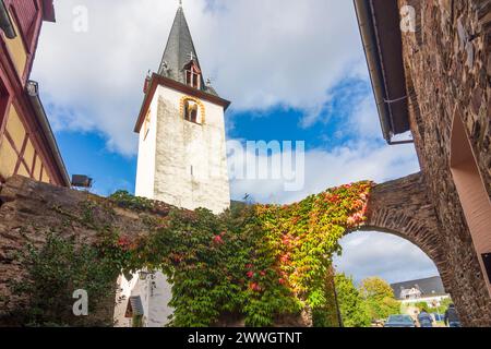 Bruttig-Fankel : église Mariä Himmelfahrt à Fankel à Moselle, Rhénanie-Palatinat, Allemagne Banque D'Images