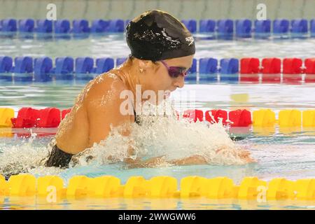 Mary-Sophie Harvey de France, 400 M Medley féminin lors du Giant Open 2024, épreuve de natation le 23 mars 2024 au Dôme à Saint-Germain-en-Laye, France - photo Laurent Lairys/ DPPI Banque D'Images