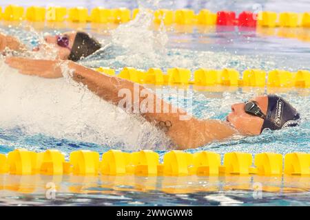 Mary-Sophie Harvey de France, 400 M Medley féminin lors du Giant Open 2024, épreuve de natation le 23 mars 2024 au Dôme à Saint-Germain-en-Laye, France - photo Laurent Lairys/ DPPI Banque D'Images