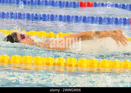 Mary-Sophie Harvey de France, 400 M Medley féminin lors du Giant Open 2024, épreuve de natation le 23 mars 2024 au Dôme à Saint-Germain-en-Laye, France - photo Laurent Lairys/ DPPI Banque D'Images