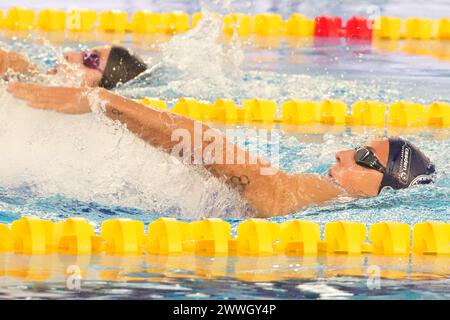 Mary-Sophie Harvey de France, 400 M Medley féminin lors du Giant Open 2024, épreuve de natation le 23 mars 2024 au Dôme de Saint-Germain-en-Laye, France Banque D'Images