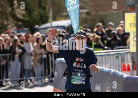 Brentwood, Royaume-Uni. 24 mars 2024. Brentwood Essex 24 mars 2024 Brentwood Half Marathon, Brentwood Essex crédit : Ian Davidson/Alamy Live News Banque D'Images