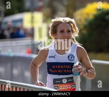 Brentwood, Royaume-Uni. 24 mars 2024. Brentwood Essex 24 mars 2024 Brentwood Half Marathon, Brentwood Essex crédit : Ian Davidson/Alamy Live News Banque D'Images