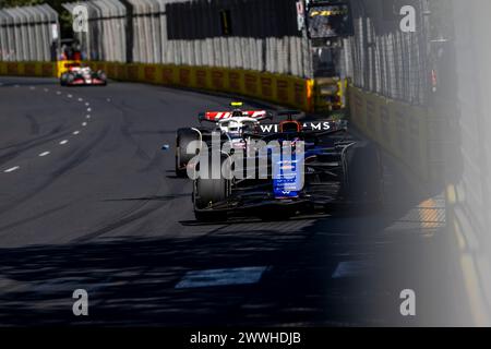 Melbourne, Australie, 24 mars, Alex Albon, de Thaïlande, concourt pour Williams Racing. Jour de la course, manche 03 du championnat de formule 1 2024. Crédit : Michael Potts/Alamy Live News Banque D'Images