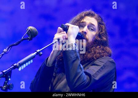 Bogota, Colombie. 21 mars 2024. Andrew John Hozier-Byrne, mieux connu sous le nom de Hozier, se produit le premier jour du festival EstereoPicnic à Bogota, en Colombie. (Photo de Daniel Garzon Herazo/NurPhoto)0 crédit : NurPhoto SRL/Alamy Live News Banque D'Images