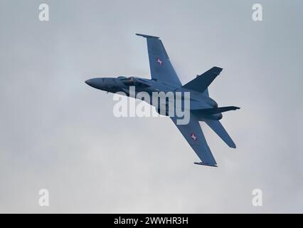 F18 Hornet au Sanicole International Airshow Banque D'Images