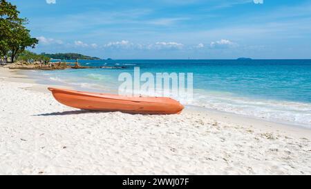 Île de Koh Samet Rayong Thaïlande, plage tropicale blanche de l'île de Samed avec un océan couleur turquoise île de Koh Samet Ra île de Koh Samet Rayong Thail Banque D'Images