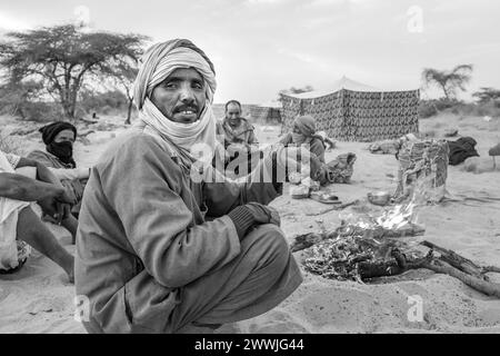 Mauritanie, surrondings de Chinguetti, vie quotidienne Banque D'Images