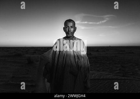 Mauritanie, environs de Chami, portrait Banque D'Images