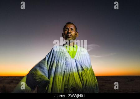 Mauritanie, environs de Chami, portrait Banque D'Images