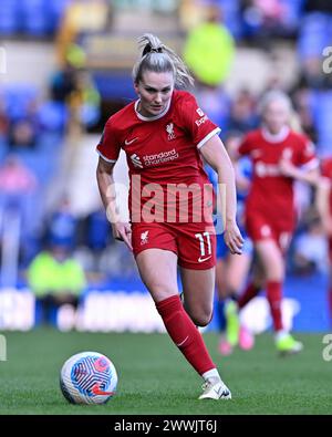 Melissa Lawley de Liverpool Women in action, lors du match de la FA Women's Super League Everton Women vs Liverpool Women au Goodison Park, Liverpool, Royaume-Uni, 24 mars 2024 (photo de Cody Froggatt/News images) Banque D'Images