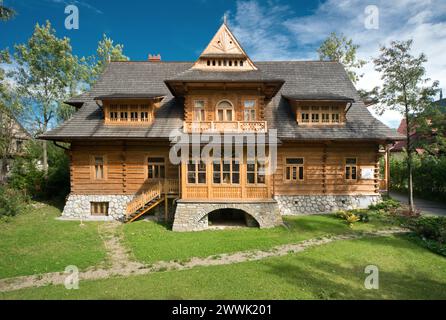 Villa Oksza, Zakopane, Pologne Banque D'Images