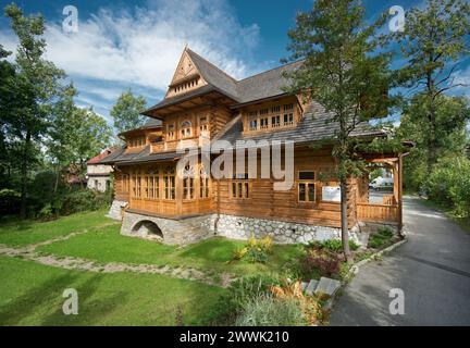 Villa Oksza, Zakopane, Pologne Banque D'Images