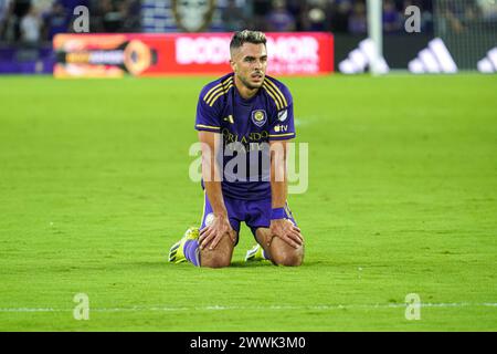 Orlando, Floride, États-Unis, 23 mars 2024, Martin Ojeda, joueur de SC d'Orlando City, #11 au stade Inter&Co. (Crédit photo : Marty Jean-Louis/Alamy Live News Banque D'Images