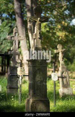 Villages abandonnés, région de Lemko, Pologne orientale Banque D'Images