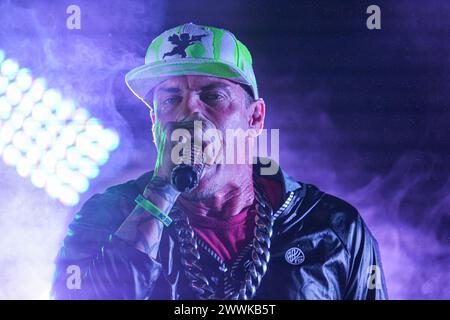 Orlando, Floride, États-Unis, 23 mars 2024, le rappeur Vanilla Ice (Robert Matthew Van Winkle) se produit lors d'un concert des années 90 présenté par Orlando City SC au Inter&Co Stadium. (Crédit photo : Marty Jean-Louis/Alamy Live News Banque D'Images