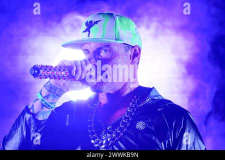 Orlando, Floride, États-Unis, 23 mars 2024, le rappeur Vanilla Ice (Robert Matthew Van Winkle) se produit lors d'un concert des années 90 présenté par Orlando City SC au Inter&Co Stadium. (Crédit photo : Marty Jean-Louis/Alamy Live News Banque D'Images