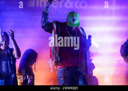 Orlando, Floride, États-Unis, 23 mars 2024, le rappeur Vanilla Ice (Robert Matthew Van Winkle) se produit lors d'un concert des années 90 présenté par Orlando City SC au Inter&Co Stadium. (Crédit photo : Marty Jean-Louis/Alamy Live News Banque D'Images