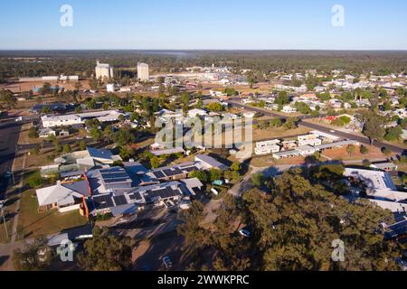 Vol aérien de Miles Queensland Australie Banque D'Images