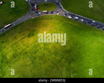 Vue aérienne de Blackheath Common, Greenwich, Angleterre Banque D'Images