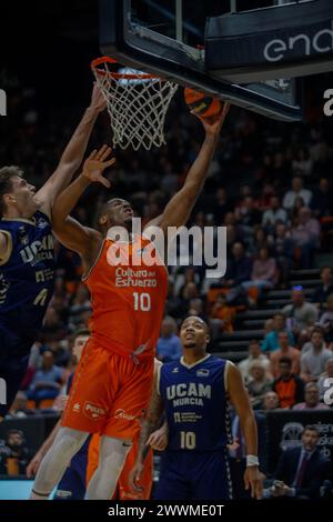 Damien Inglis de Valencia basket Team Banque D'Images