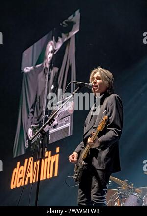 Motorpoint Arena, Nottingham, Royaume-Uni. 24 mars 2024. Événement : esprits simples soutenus par Del Amitri. Légende : Justin Currie -Del Amitri photo : Mark Dunn/Alamy Live News (divertissement) Banque D'Images