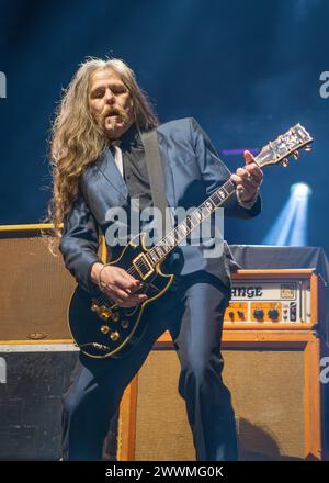 Motorpoint Arena, Nottingham, Royaume-Uni. 24 mars 2024. Événement : esprits simples soutenus par Del Amitri. Légende : Iain Harvey - Del Amitri photo : Mark Dunn/Alamy Live News (divertissement) Banque D'Images