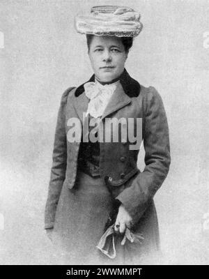 Selma Lagerlöf (1858-1940) en 1903 - photo d'Anna Schröder (1869−1951) Selma a été la première femme à remporter le prix Nobel de littérature Banque D'Images