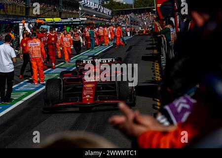 AUSTRALIE ALBERT PARK CIRCUIT, AUSTRALIE - 24 MARS : Charles Leclerc, Ferrari SF-23 lors du Grand Prix d'Australie à Australia Albert Park circuit le dimanche 24 mars 2024 à Melbourne, Australie. (Photo de Michael Potts/BSR Agency) crédit : BSR Agency/Alamy Live News Banque D'Images