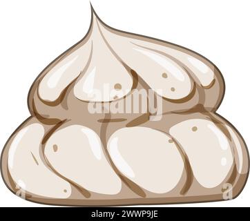 illustration vectorielle de dessin animé pie meringue Illustration de Vecteur