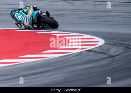 Montmelo, Espagne. 24 mars 2024. Petronas MIE Racing Honda lors du Catalunya World SBK 2024, au circuit de Barcelona Catalunya le 24 mars 2024 à Montmelo, Barcelone, Espagne. (Photo de Pablo RODRIGUEZ/PRESSINPHOTO) crédit : AGENCE SPORTIVE PRESSINPHOTO/Alamy Live News Banque D'Images