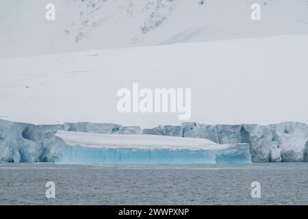 Antarctique, Océan Austral, Îles Balleny. Vue côtière de l'île Sturge revendiquée par la Nouvelle-Zélande dans le cadre de la dépendance de Ross. Banque D'Images