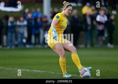 Claudia Moan de Sunderland lors du match de championnat féminin de FA entre Sunderland Women et Durham Women FC à Eppleton CW, Hetton le dimanche 24 mars 2024. (Photo : Mark Fletcher | mi News) crédit : MI News & Sport /Alamy Live News Banque D'Images