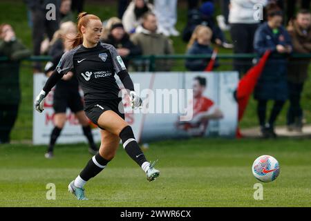 Durham Women's Naoisha McAloon lors du match de championnat féminin de FA entre Sunderland Women et Durham Women FC à Eppleton CW, Hetton le dimanche 24 mars 2024. (Photo : Mark Fletcher | mi News) crédit : MI News & Sport /Alamy Live News Banque D'Images