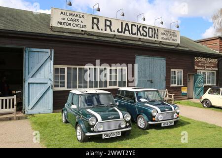 Rover Mini Cooper RSPs (1990), Mini Day, 24 mars 2024, Brooklands Museum, Weybridge, Surrey, Angleterre, Royaume-Uni, Europe Banque D'Images
