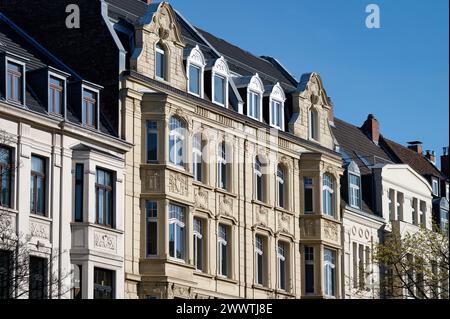 vieux bâtiments magnifiquement restaurés de la fin du xixe siècle dans le quartier agnes de cologne Banque D'Images